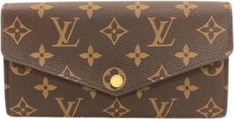 Louis Vuitton Pre-owned Long wallet (bi-fold) - Dames - Vintage Accessoires - Bruin - ONE Size - Leer - Vintage