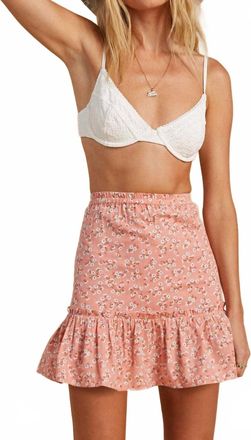 Billabong Salty Blonde Upside Skirt In Peach Out