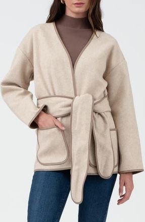 Blu Pepper Belted Coat in Camel at Nordstrom Rack, Size Medium