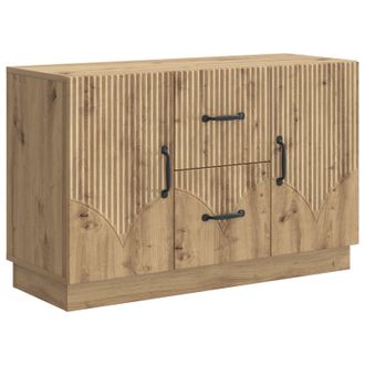 vidaXL Aparador Roble Artesanal 89 X 34,5 X 57 Cm Madera De Ingenier&iacute;a Vidaxl