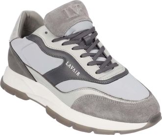 Lavair Heren Aequora Leren Trainers (Grijs)