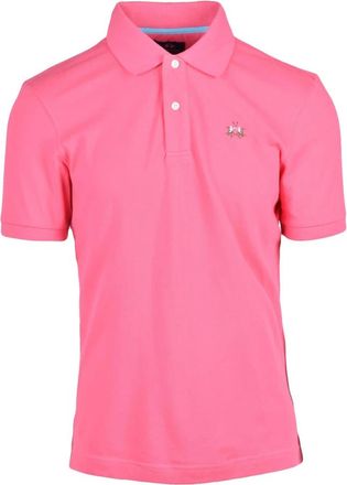 La Martina Tops, Heren, Roze, L, Katoen, Polo