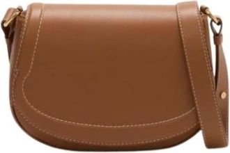 Carolina Herrera Cross Body Bags, female, Brown, Size: ONE SIZE Charro Insignia Half Moon