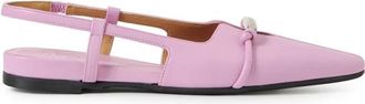Iceberg Sandaal met Bandjes en Spitse Neus - Dames - Ballerinas - Roze - 37 EU - Schoenen