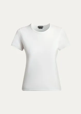 Tom Ford Cotton Jersey Fitted Short-Sleeve T-Shirt