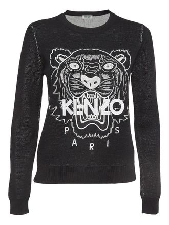 Kenzo Maglione con ricamo - Nero