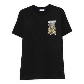 Moschino Camiseta de punto de algod&oacute;n - Tops - Hombre - Negro - XL
