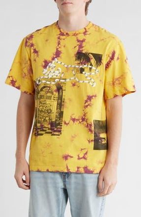 Icecream Dine & Dash Beaded Oversize Graphic T-Shirt in Daffodil at Nordstrom Rack, Size Xxx-Large