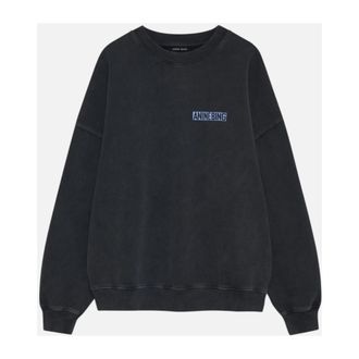 Anine Bing Spencer Sweatshirt Eagle - Dames - Sweatshirts - Zwart - XS - Katoen - Hoodies & sweatvesten