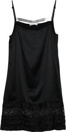 Niccol&ograve; Pasqualetti Baby Doll Satin Jurk - Dames - Korte kleedjes - Zwart - XS - Satijn - Kleedjes