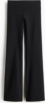 H&M Low Waist Flared Sports Leggings With Softmove in Black at Nordstrom, Size X-Large