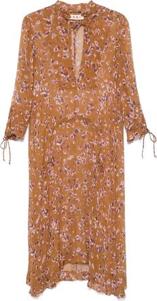 Marni Abito in seta anni 2020 - Marrone