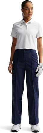 Nike Victory Dri-FIT Short Sleeve Cropped Golf Polo Womens Clothing White/Black : 2XL (US 20-22), Polyester/Spandex