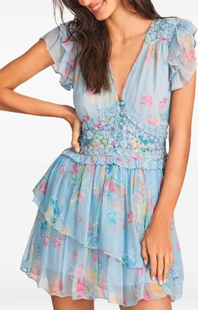 LoveShackFancy Marisela midi dress - Blue