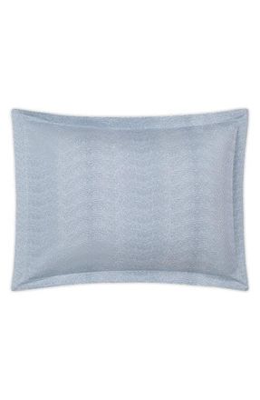 Matouk Jasper Cotton Sateen Sham in Steel Blue at Nordstrom, Size Standard