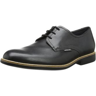 Mephisto Zwarte Leren Veterschoen voor Heren - Heren - Nette schoenen - Zwart - 46 EU - Leer - Schoenen