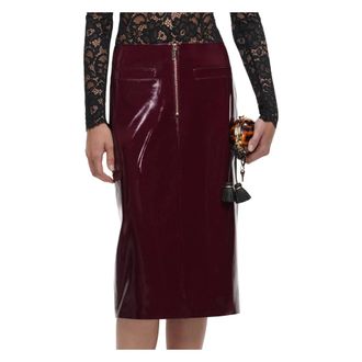 Self Portrait Gonna Midi in Vinile - - Skirts - Donna - Viola - S