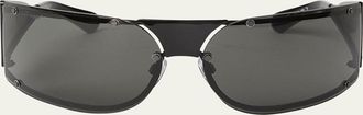 Off-white Mens Kenema Rimless Wrap Sunglasses