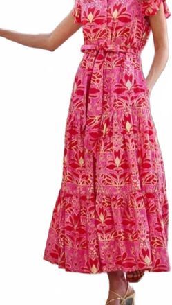Jude Connally Marabella Maxi Dress In Imperial Garden Coral