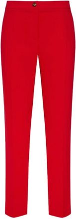 Elena Miro Broeken, Dames, Rood, 5Xl, Leer, Straight Cady Broeken