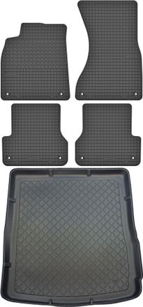 OEM Juego De Alfombrillas De Goma Para Coche Y Maletero Para Audi A6 C7 Kombi (de Septiembre De 2011 A Agosto De 2018)