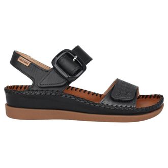 Pikolinos Cadaques Sandal - Dames - Sleehakken - Zwart - 40 EU - Leer - Schoenen