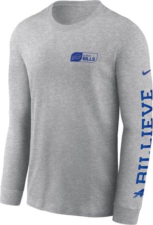 Nike Buffalo Bills All Out Nike Mens NFL Long-Sleeve T-Shirt in Grey | NKAC06G81-YH5
