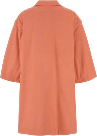 Prada Womens Cotton Piquet Coat Pink