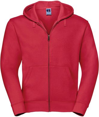 Russell Athletic Russell Heren Authentieke Sweatshirt met volledige ritssluiting / Hoodie (Klassiek rood)