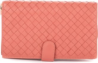 Bottega Veneta Pre-owned Womens Continental Wallet - Pink - One Size