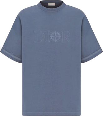 Dior Dior x Stone Island T-Shirt Blue 493J638A0554-C888