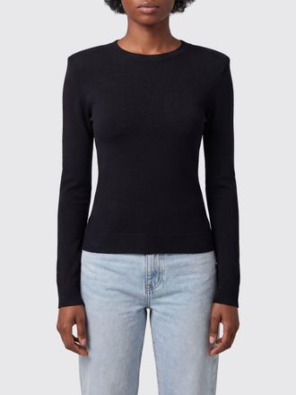 Dondup Maglia girocollo slim fit in viscosa con spalle imbottite