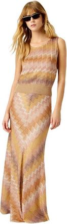 Missoni Snake-pattern Viscose Lam&eacute; Tank Top in Green& Brown at Nordstrom, Size 40 It