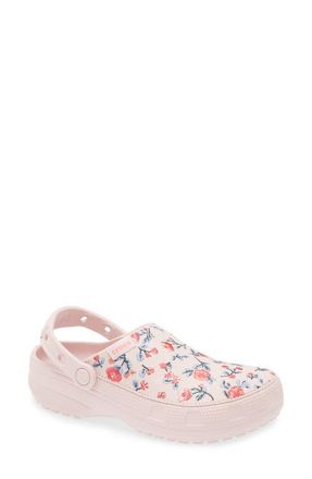 Crocs Gender Inclusive Classic Crafted Floral Clog in Cotton Candy at Nordstrom, Size 10 Womens