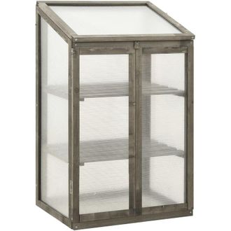 vidaXL Invernadero De Madera De Abeto 60x45x100 Cm Vidaxl