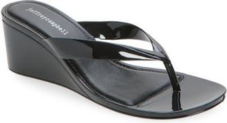 Jeffrey Campbell Gigabyte Wedge Flip Flop in Black at Nordstrom, Size 11