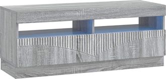 vidaXL Mueble De Tv Led Sonoma Gris Madera De Ingenier&iacute;a Vidaxl