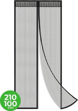 OEM Cortina Mosquitera Magn&eacute;tica - Mosquitera De Lujo Para Puerta - 210 X 100 Cm - Cortina Para Puerta - Mosquitera Para Puerta