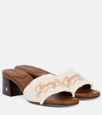Jimmy Choo London Joa embroidered mules