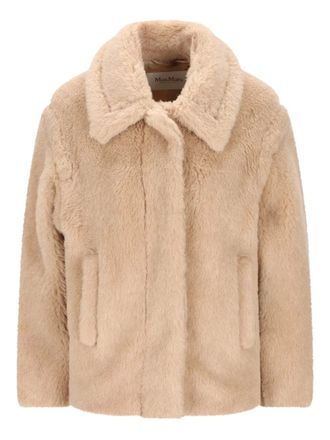 Max Mara Pocket fur jacket - women - Vicu&ntilde;a Wool/Virgin Wool/Silk - 36 - Neutrals