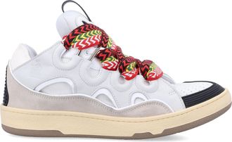 Lanvin Nappa Suede Curb Sneakers