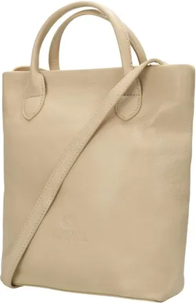 Fred De La Bretoniere Tassen, Dames, Beige, ONE Size, Leer, Vicky Handtas