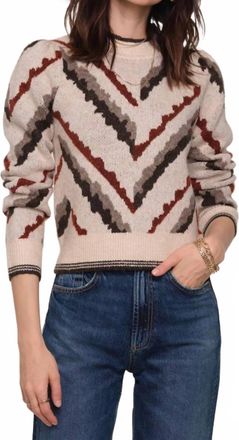Heartloom Paloma Crew Neck Sweater In Beige