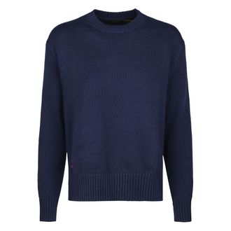 Polo Ralph Lauren Round-neck Knitwear, female, Blue, Size: S CN PO Long Sleeve Pullover