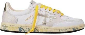 Premiata Sneakers, female, Yellow, 6 UK, Urban Style Leather Trainers