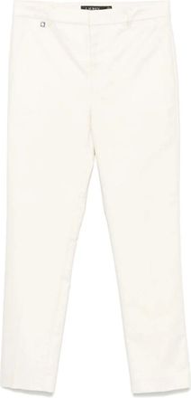 Ralph Lauren Lakythia Slim Leg Pant - Dames - Straight fit broeken - Beige - 2XL - Katoen - Broeken