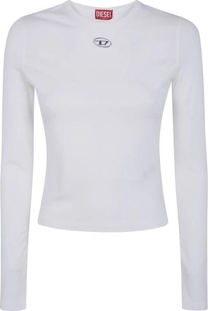 Diesel T-Uncutieslong Long Sleeve Top - Dames - Longsleeves - Wit - XS - Katoen - Tops