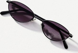 Reality Eyewear Slim Oval Metal Sunglasses