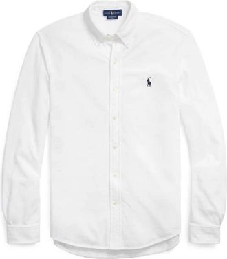 Ralph Lauren Trendy Mens Shirt - Heren - Casual Overhemden - Wit - 2XL - Overhemden
