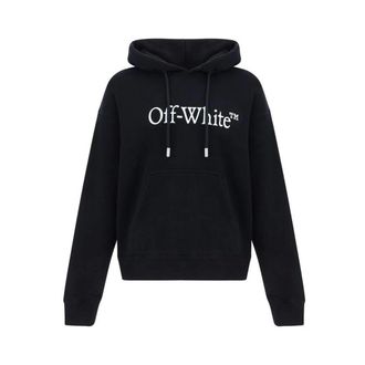 Off-white Hoodies & sweatvesten, Heren, Zwart, S, Katoen, Hoodie met logo-borduursel